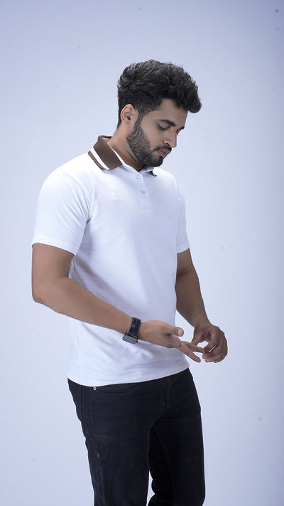 Imperial Crest Polo - Ivory Frost