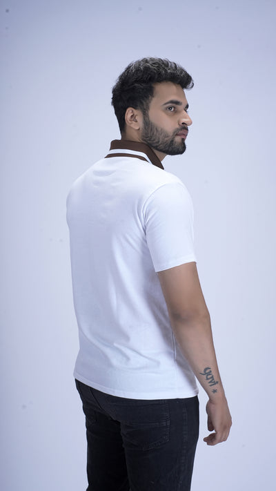 Imperial Crest Polo - Ivory Frost