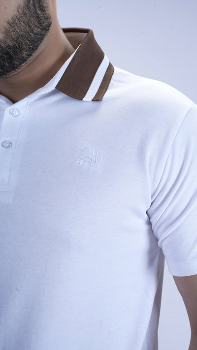 Imperial Crest Polo - Ivory Frost