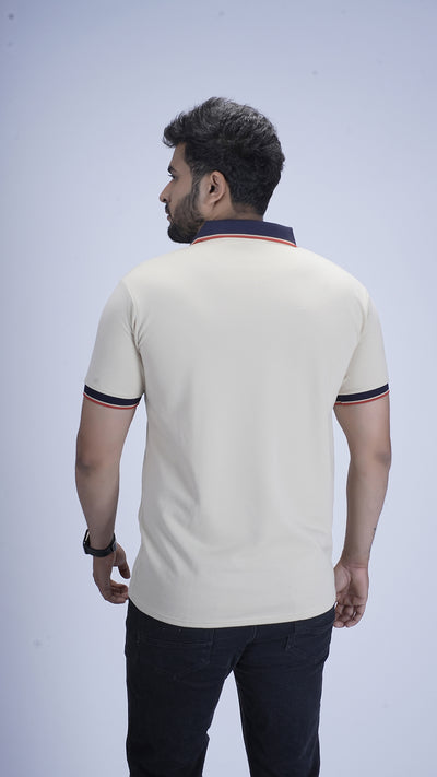 Regal Knit Polo – Luxe Almond Beige