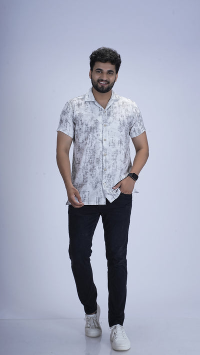 Alabaster White Premium Cotton Shirt