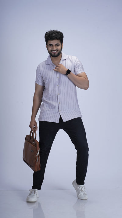 Velvet Bloom Premium Cotton Blend Shirt