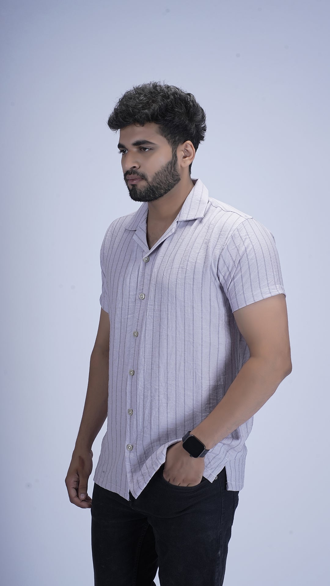 Velvet Bloom Premium Cotton Blend Shirt