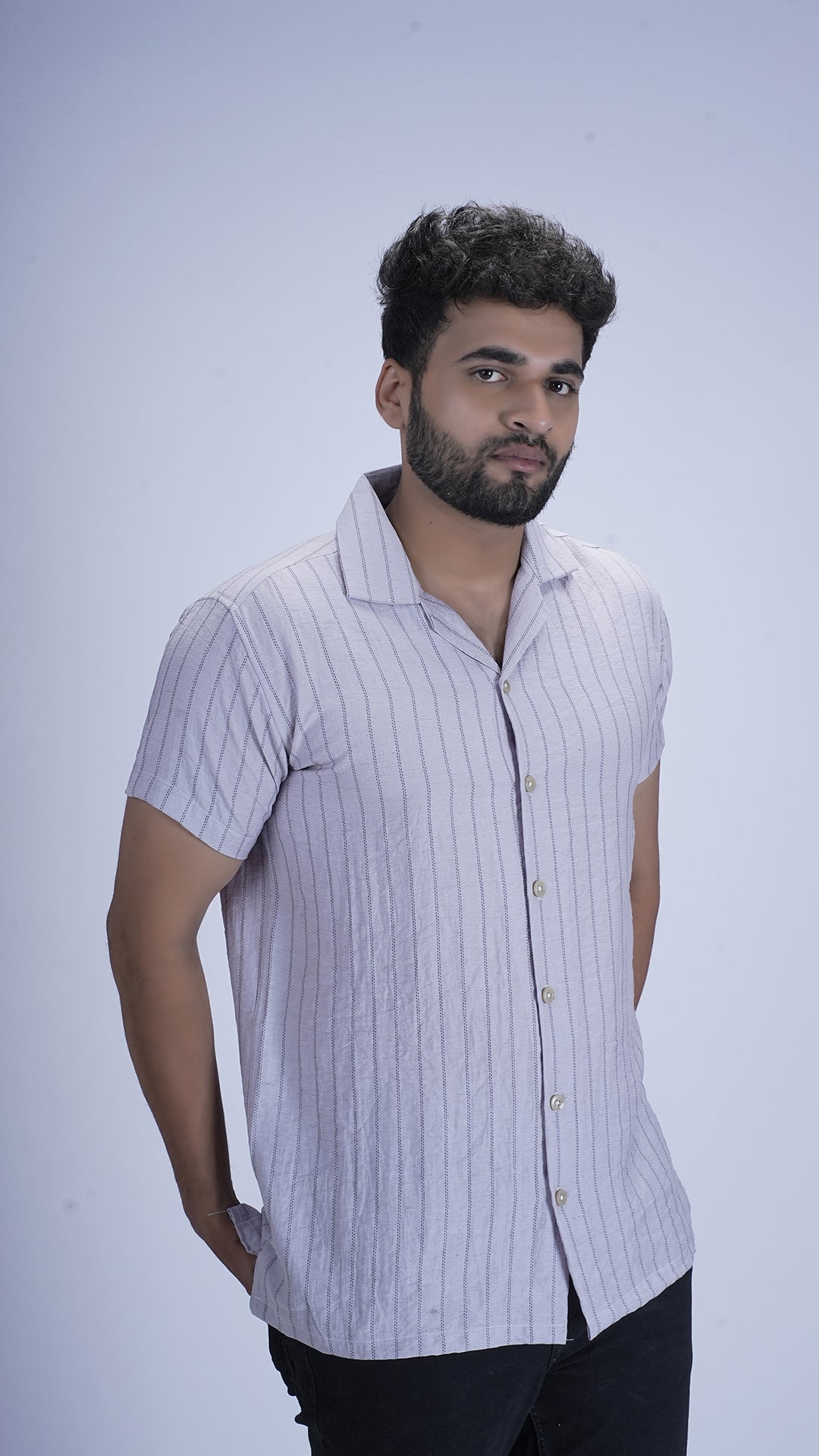 Velvet Bloom Premium Cotton Blend Shirt