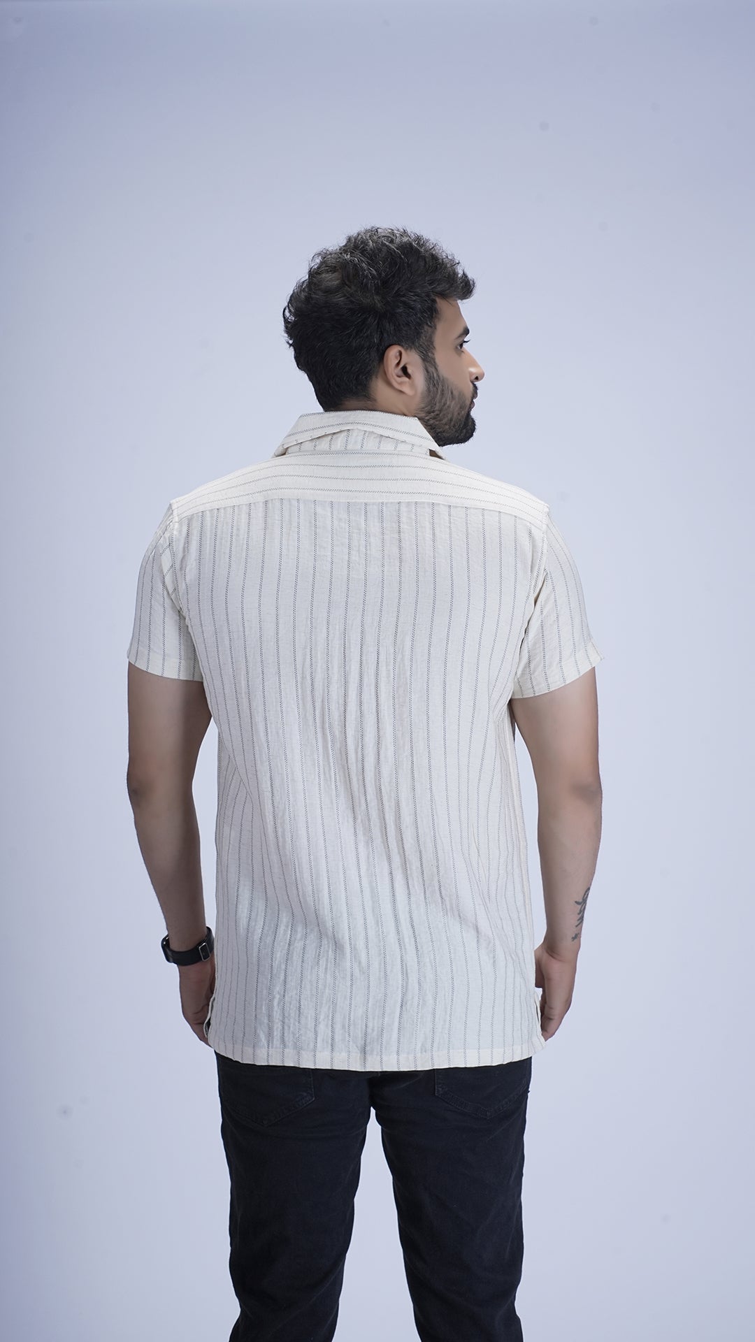 Silk Cream Premium Cotton Blend Shirt