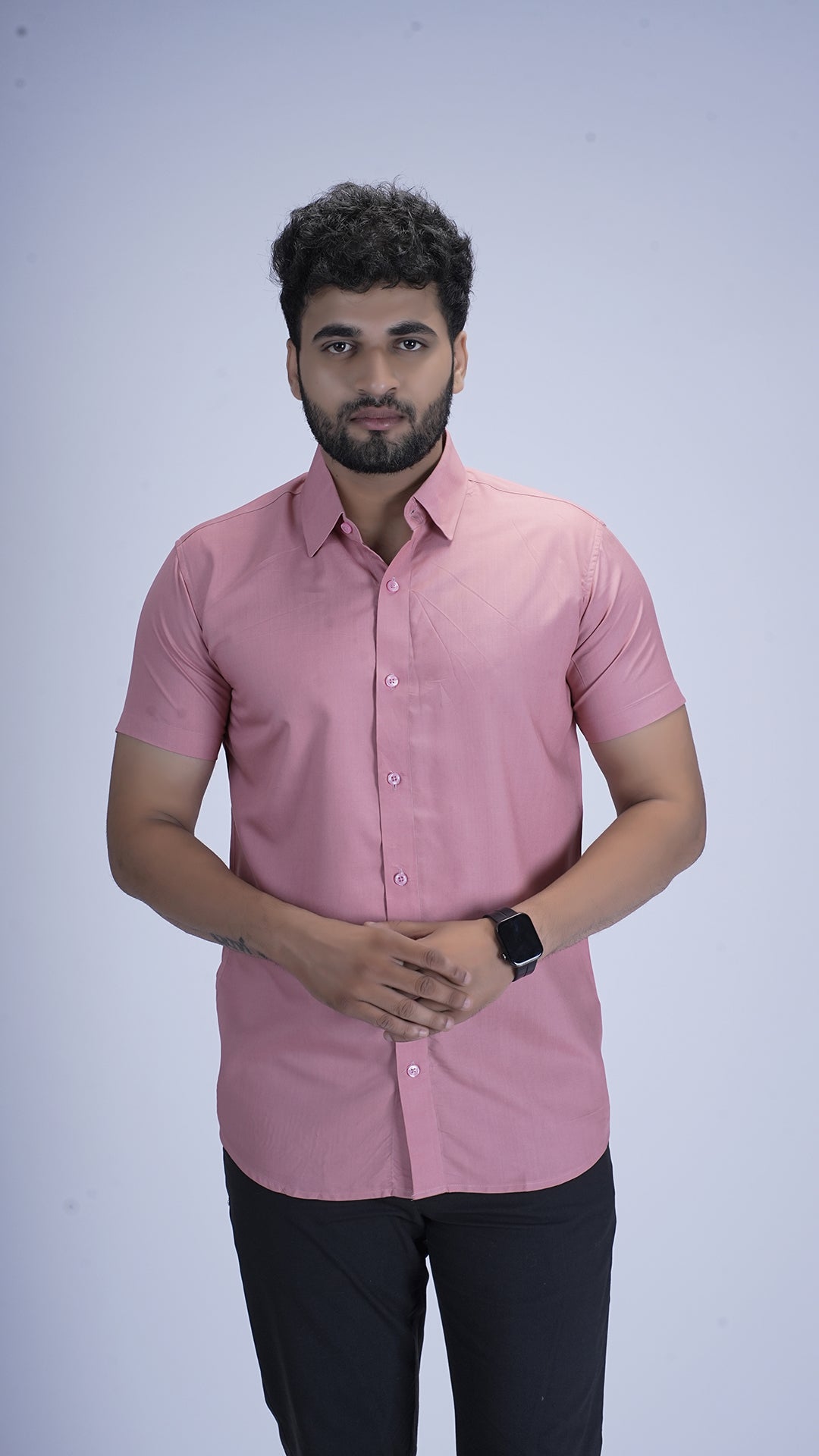 Soft Coral Viscose cotton Shirt