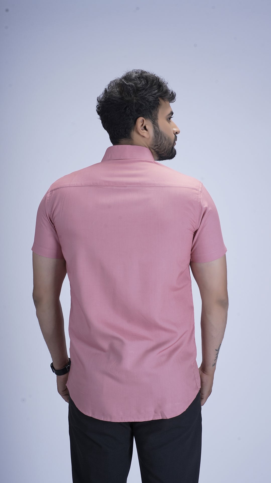 Soft Coral Viscose cotton Shirt