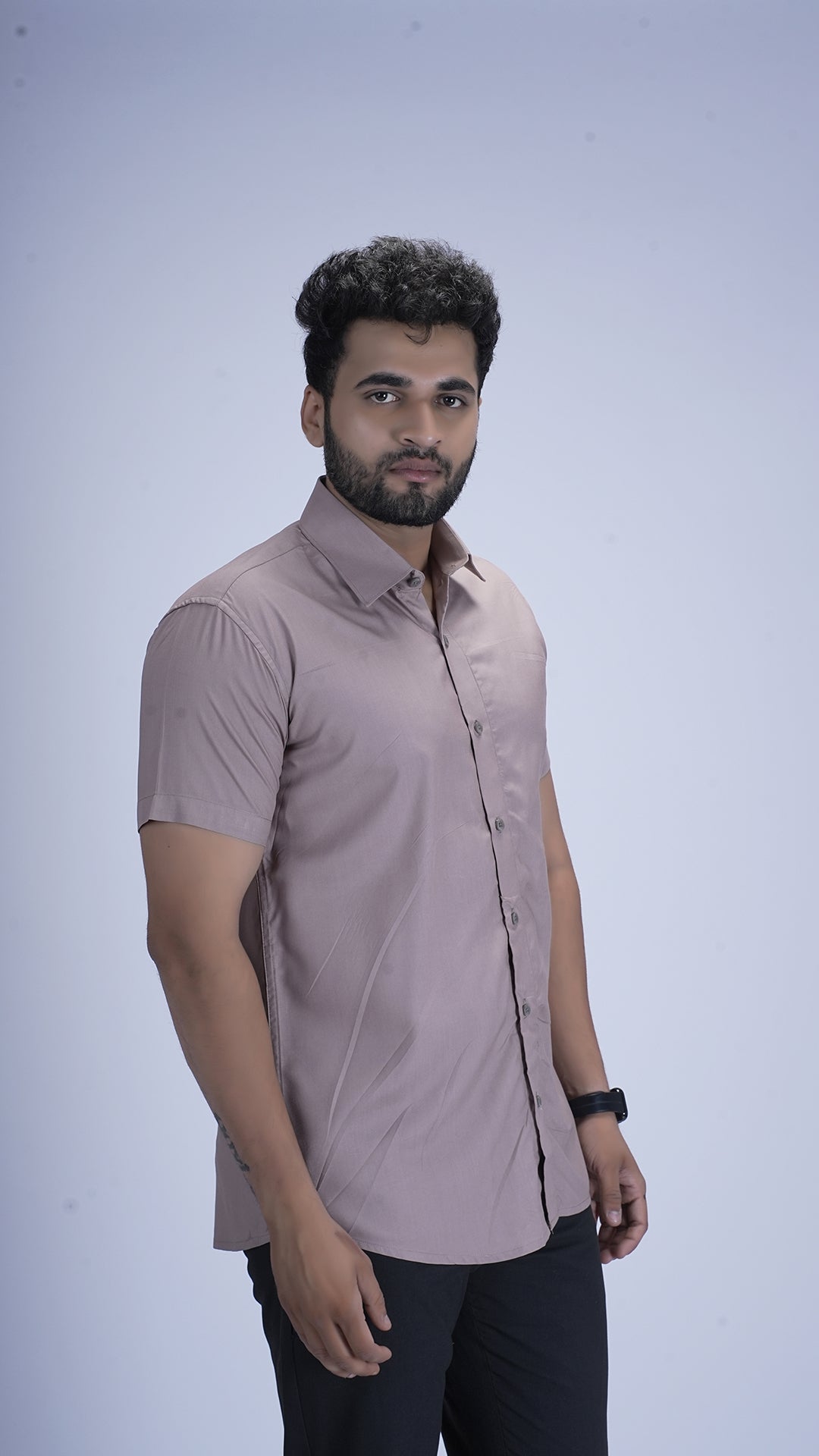 Sandstone Beige Viscose cotton Shirt