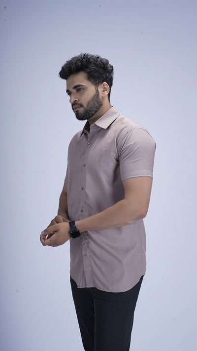 Sandstone Beige Viscose cotton Shirt