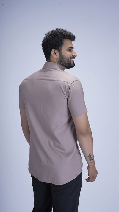 Sandstone Beige Viscose cotton Shirt