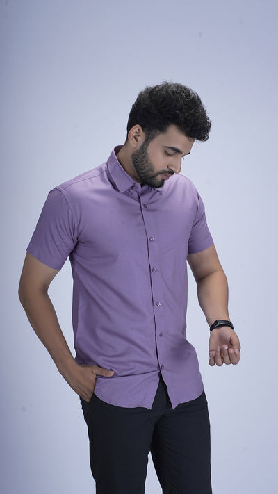 Lilac Lavender Viscose cotton Shirt