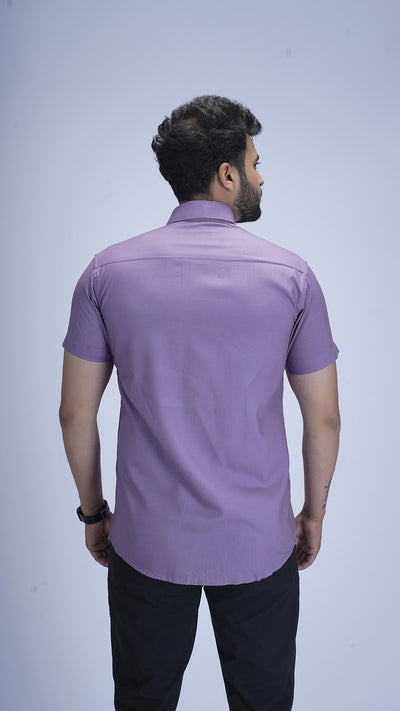 Lilac Lavender Viscose cotton Shirt