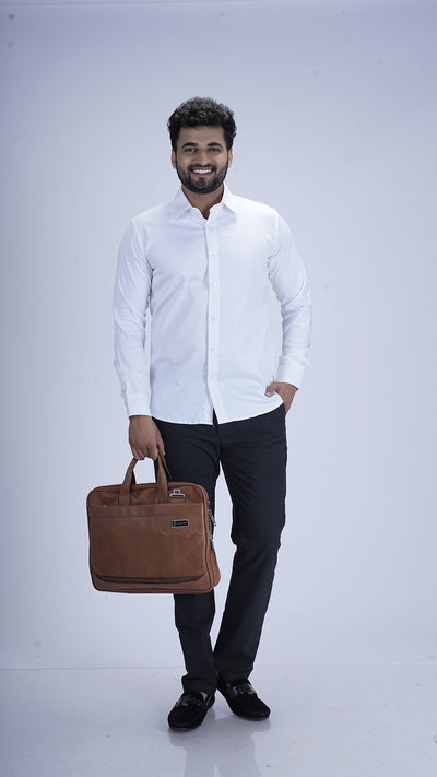 Pure Ivory White Luxury Satin Shirt