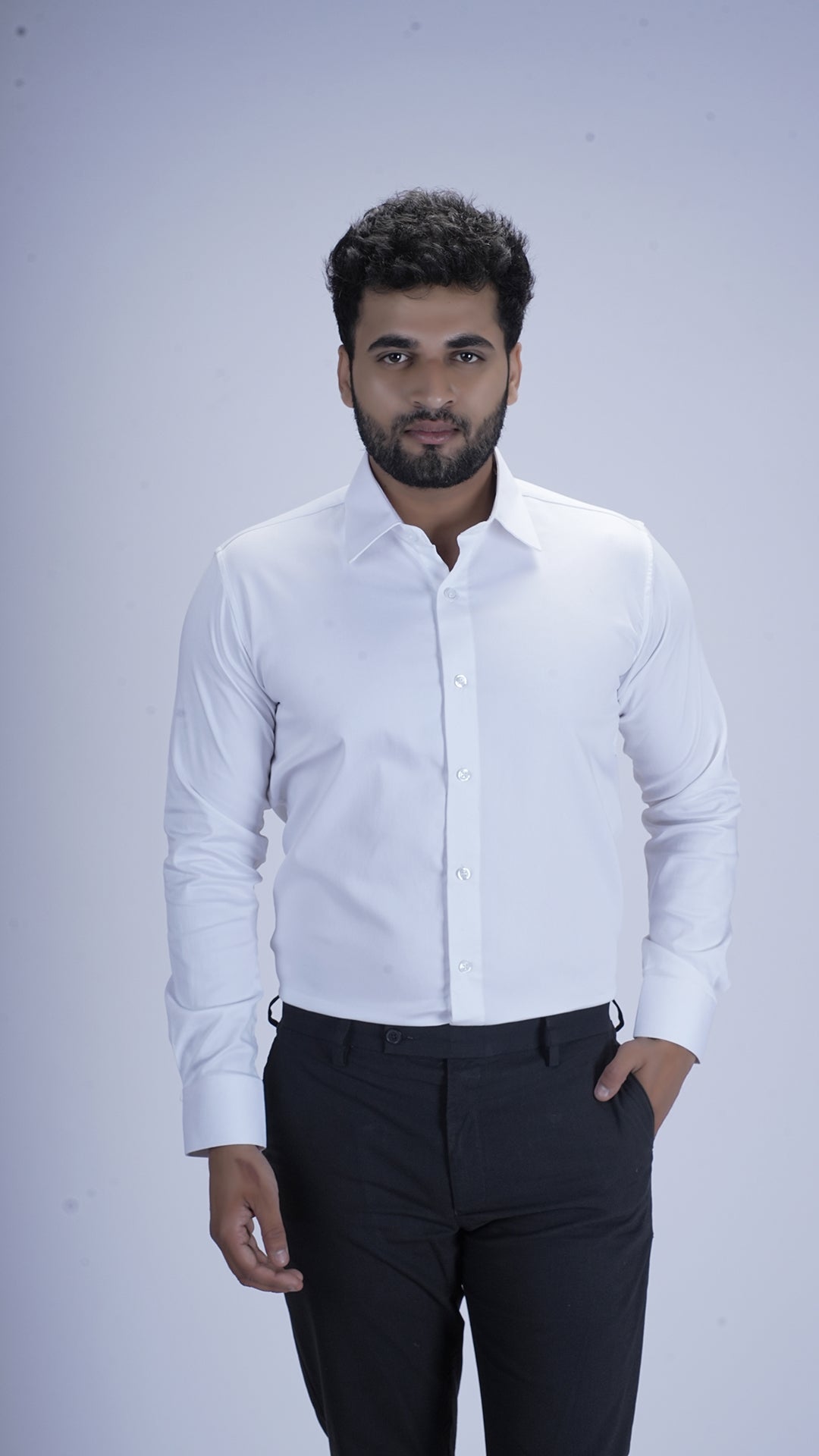 Pure Ivory White Luxury Satin Shirt