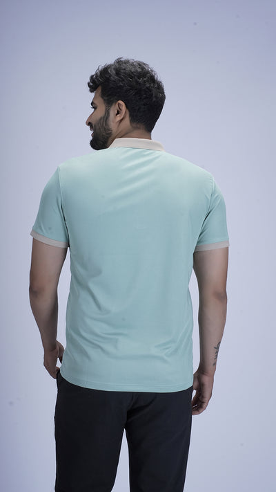 SlateEdge Polo – Mint Drift Edition