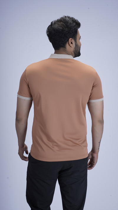 SlateEdge Polo – Burnt Clay Edition
