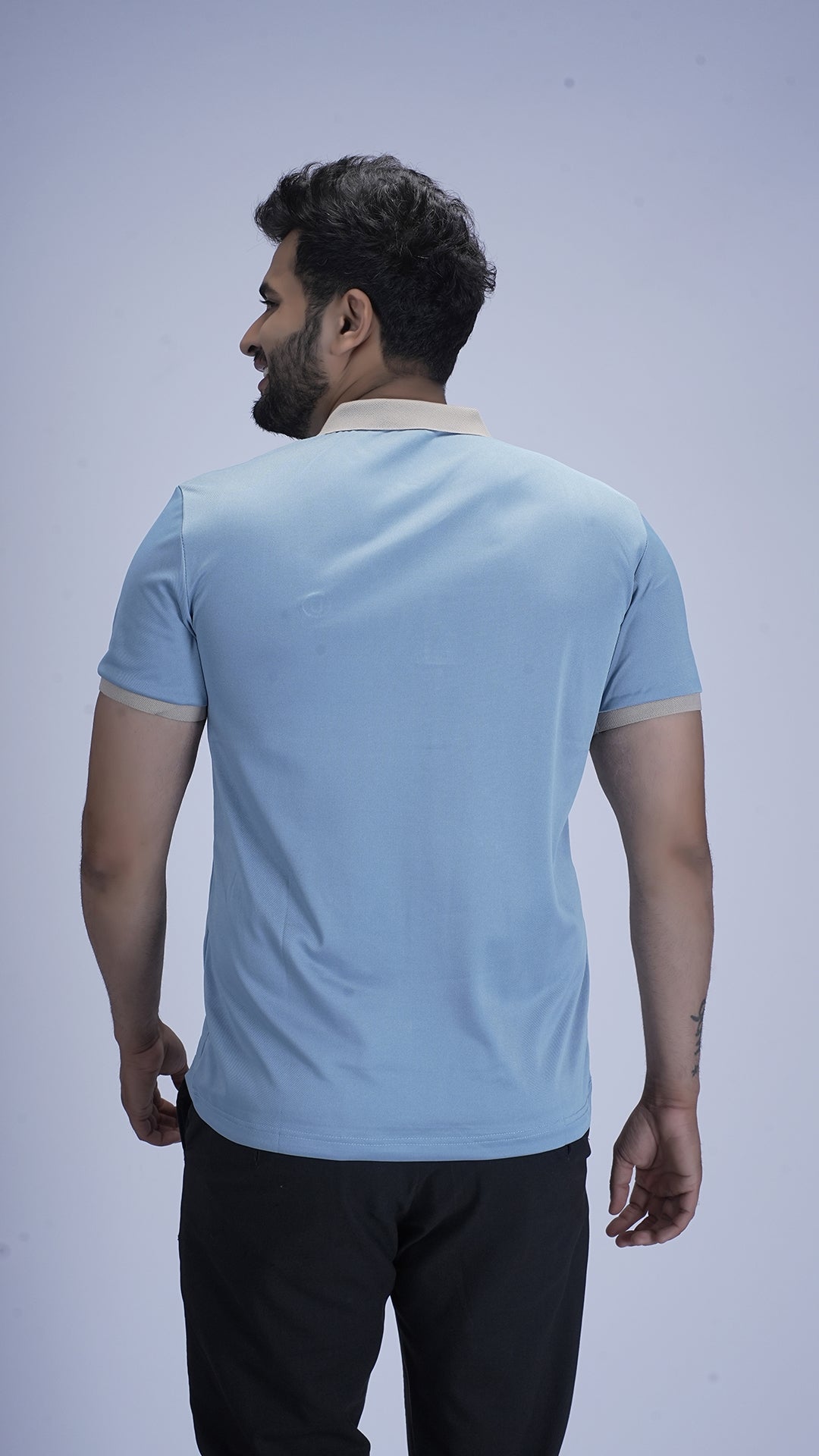 SlateEdge Polo – Frost Sky Edition