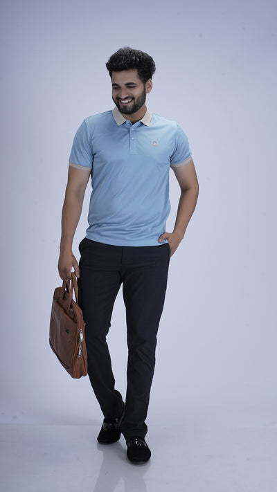 SlateEdge Polo – Frost Sky Edition