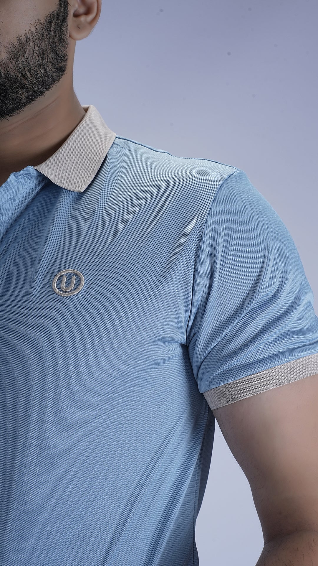 SlateEdge Polo – Frost Sky Edition