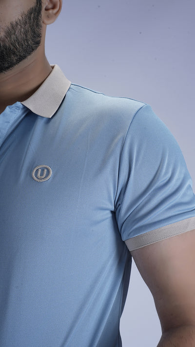 SlateEdge Polo – Frost Sky Edition