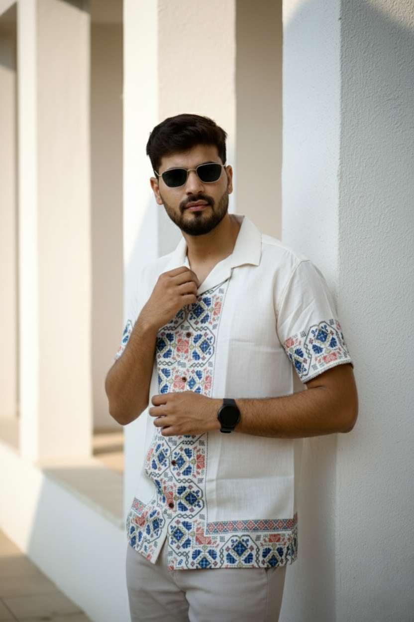 Light Beige Egyptian Shirt