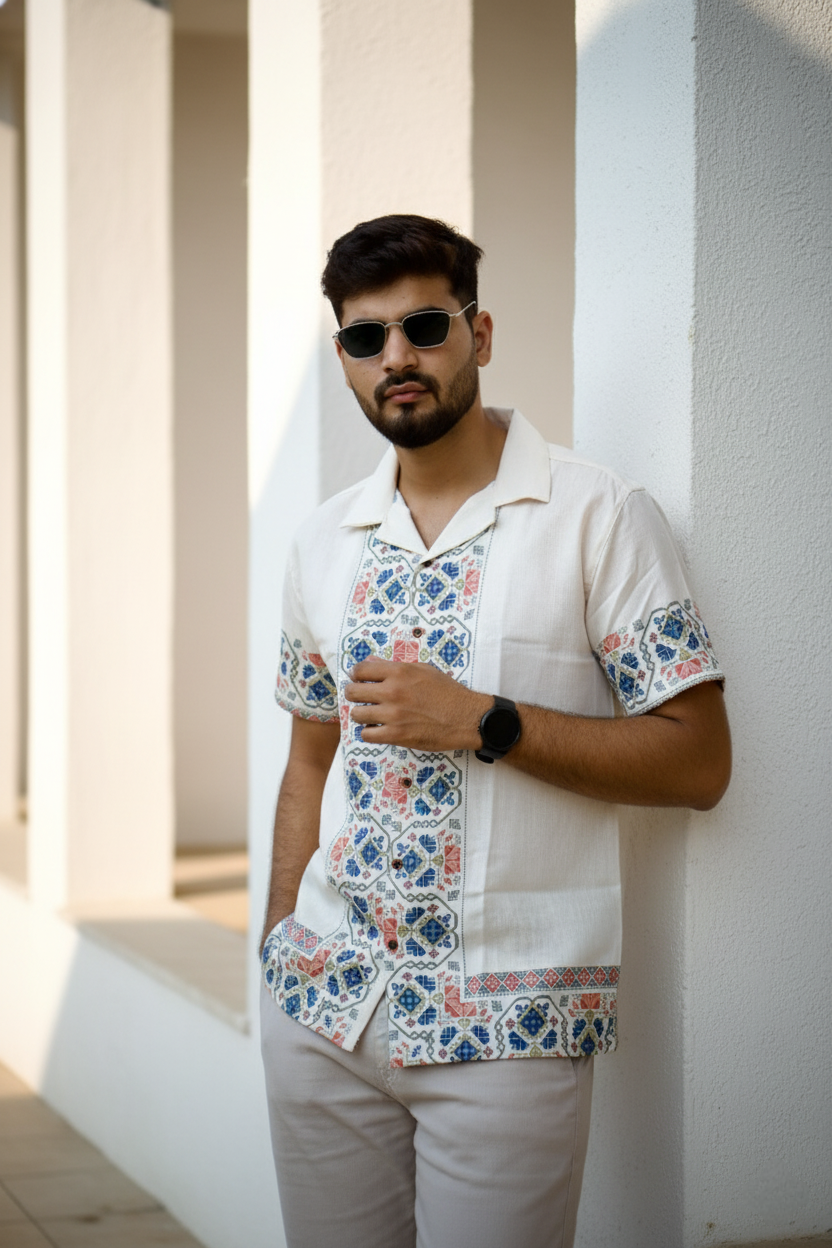 Light Beige Egyptian Shirt