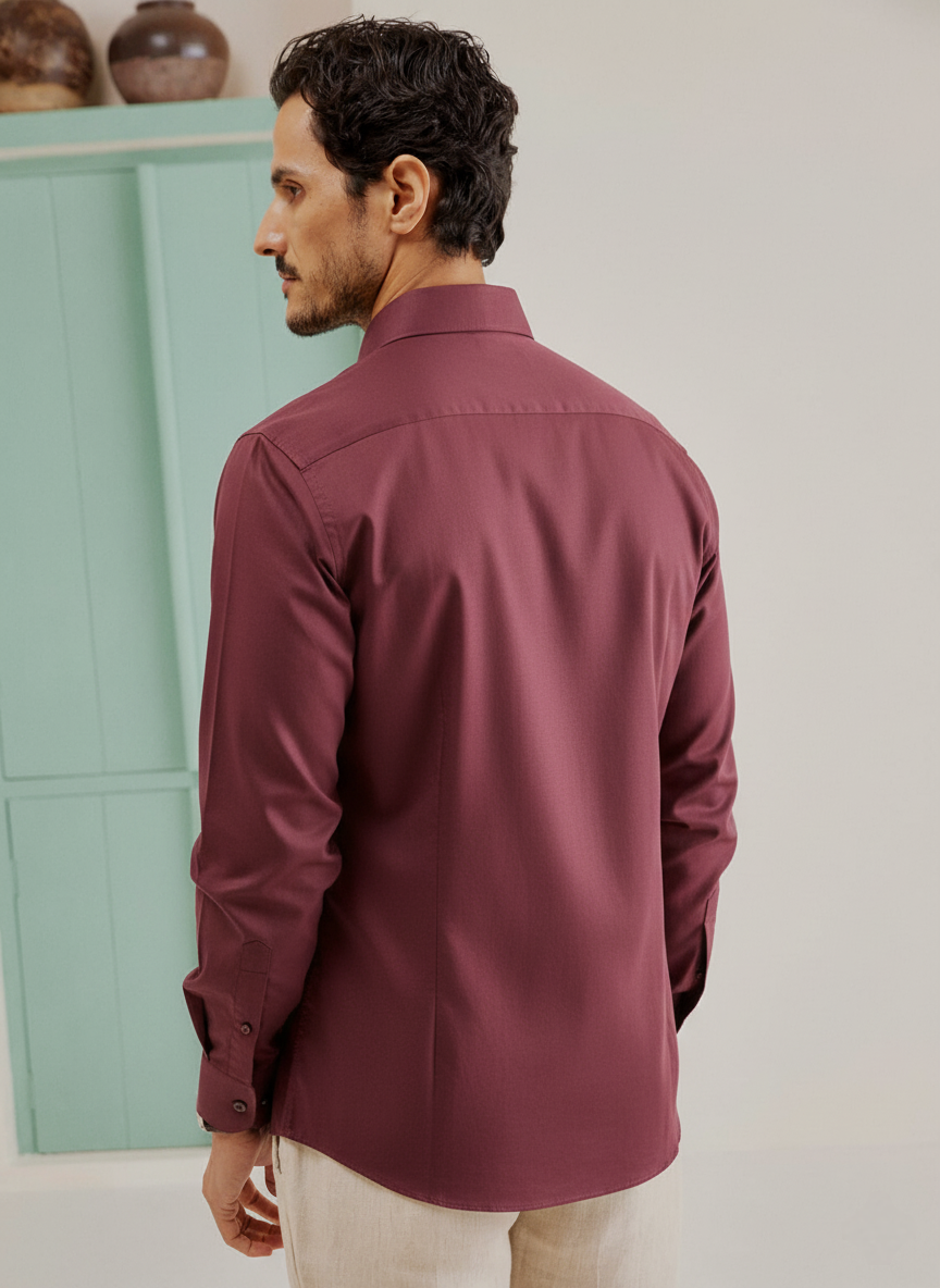 Rich Maroon Shirt