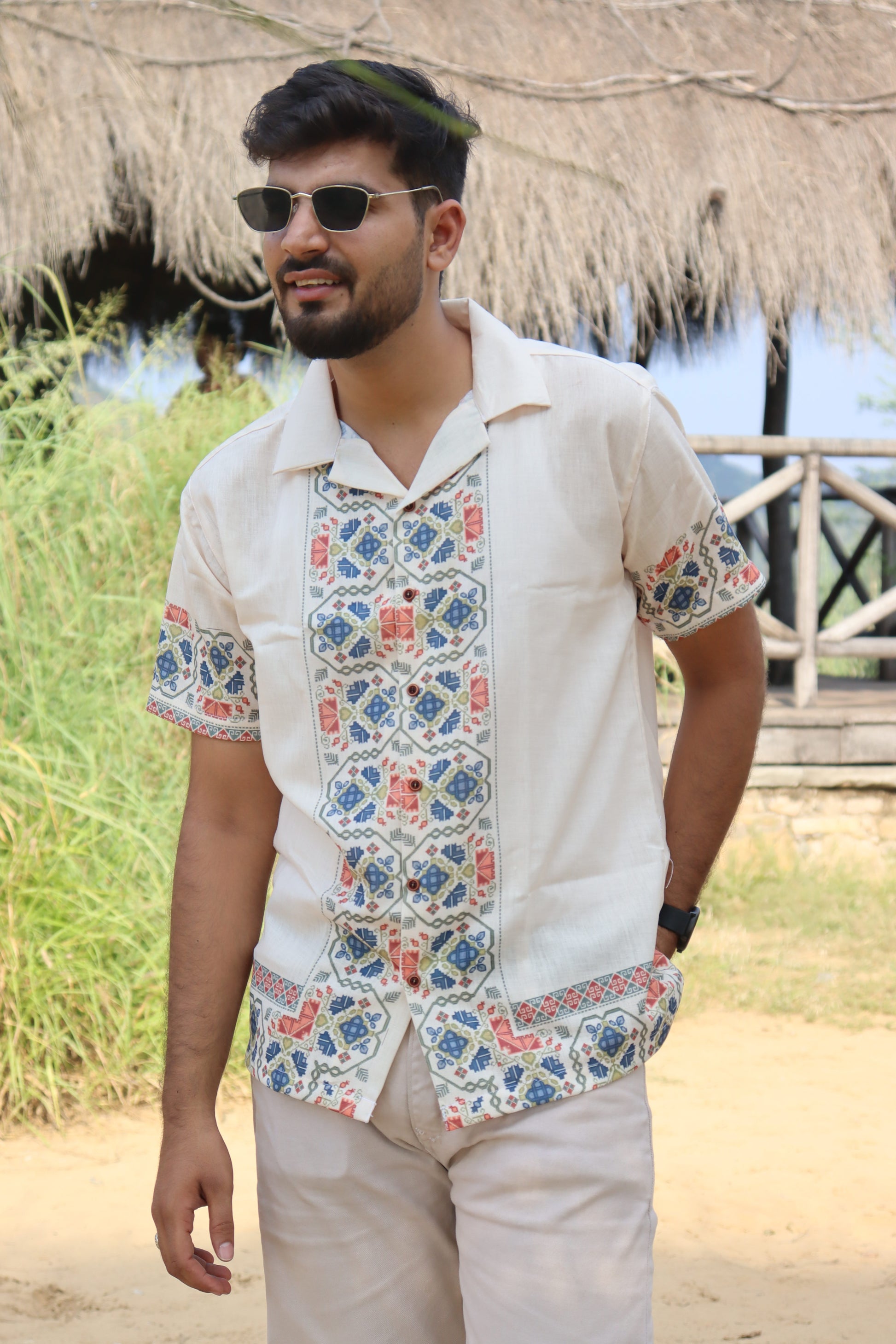 Light Beige Egyptian Shirt