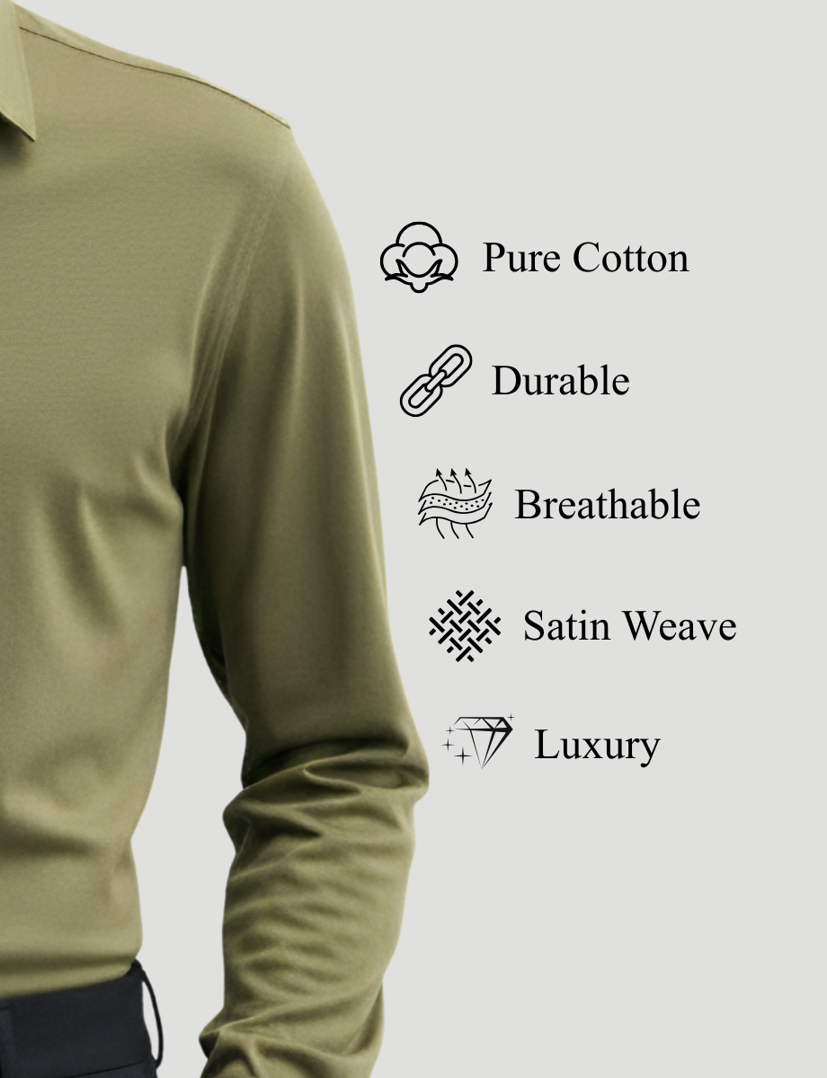 Deep Olive Green Shirt