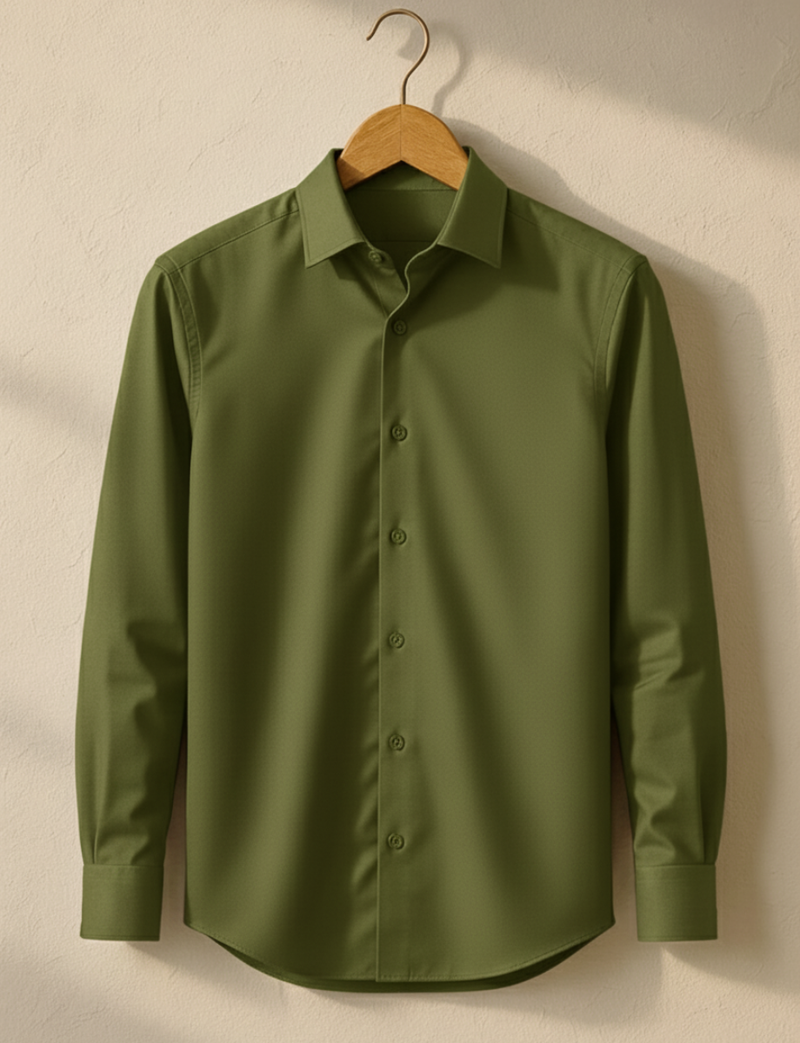 Deep Olive Green Shirt