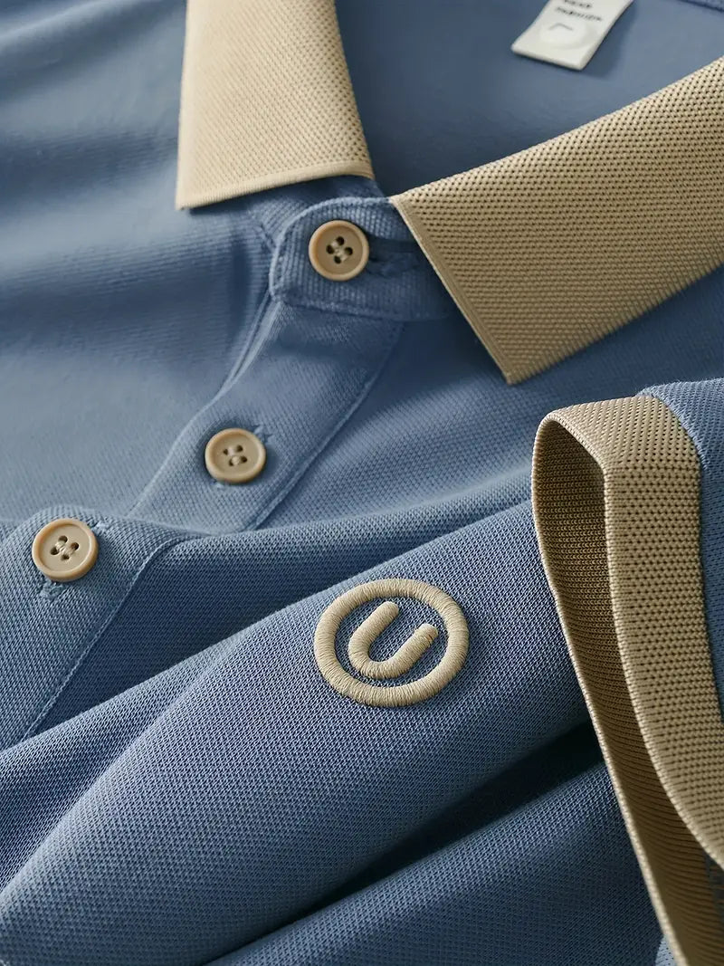 SlateEdge Polo – Frost Sky Edition