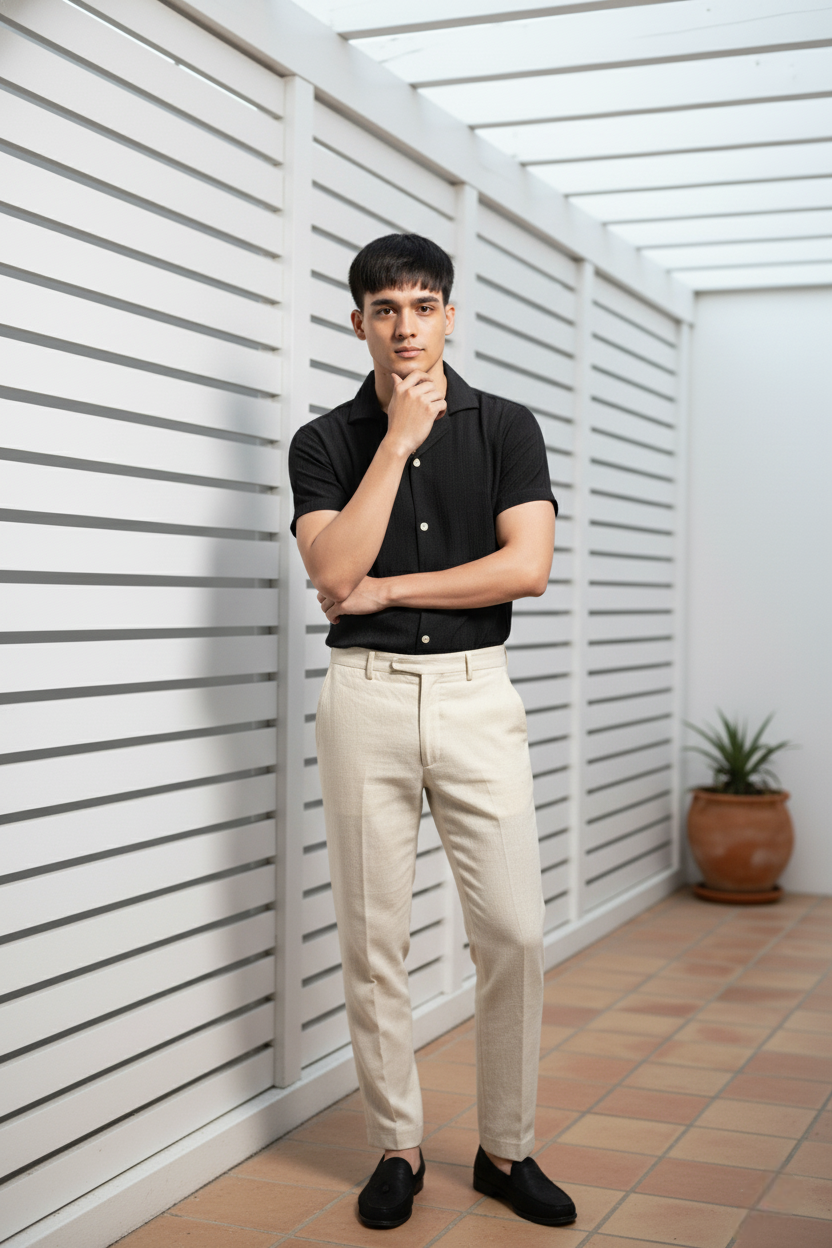 Onyx Black Liocine Shirt