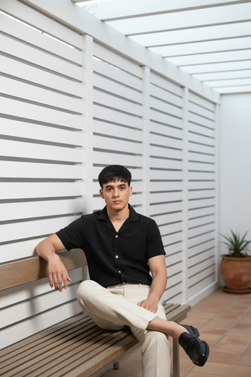 Onyx Black Liocine Shirt